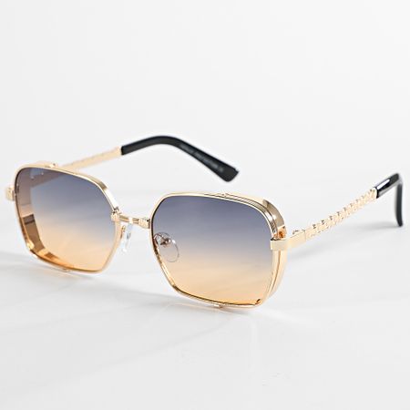 Frilivin - 973 Occhiali da sole nero arancio oro