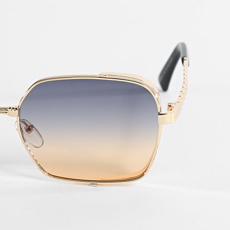 Frilivin - 973 Occhiali da sole nero arancio oro