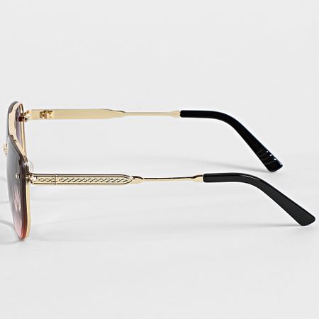 Frilivin - Occhiali da sole Violet Pink Gradient Gold 085