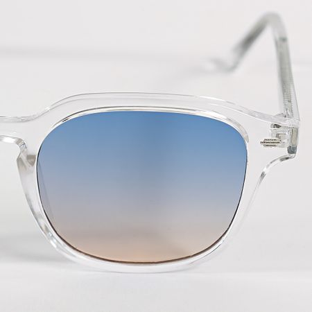 Frilivin - Occhiali da sole blu navy arancione trasparente argento 004