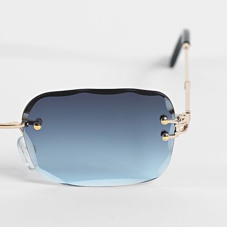 Frilivin - Occhiali da sole blu navy oro 980