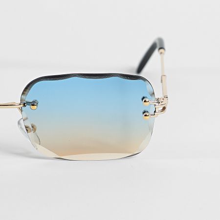 Frilivin - 980 Occhiali da sole blu arancio oro
