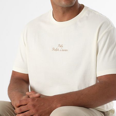 Polo Ralph Lauren - Tee Shirt Classic Fit Logo Embroidery Beige chiaro