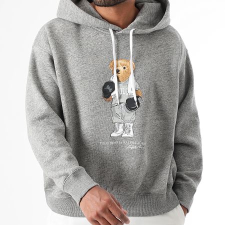 Polo Ralph Lauren - Felpa con cappuccio Bear Polo Grigio scuro