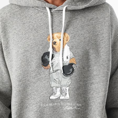 Polo Ralph Lauren - Felpa con cappuccio Bear Polo Grigio scuro