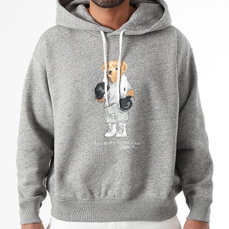 Polo Ralph Lauren - Felpa con cappuccio Bear Polo Grigio scuro