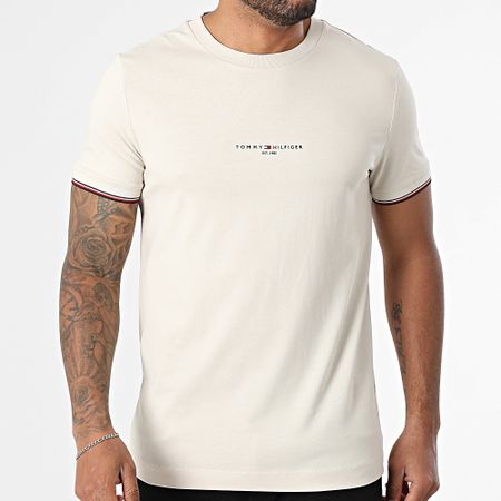 Tommy Hilfiger - 2584 Maglietta con logo beige