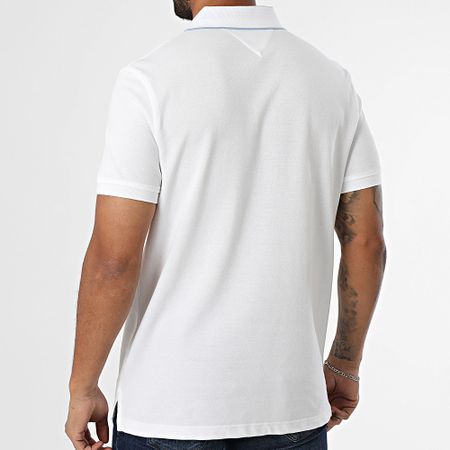 Tommy Hilfiger - Polo a manica corta Seas Placket Intrest 9542 Bianco