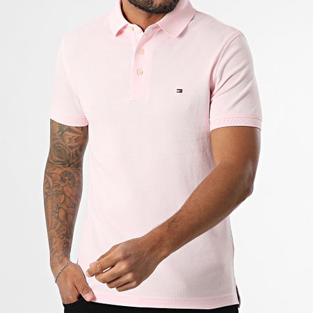 Tommy Hilfiger - Polo Slim a maniche corte 1985 7771 Rosa