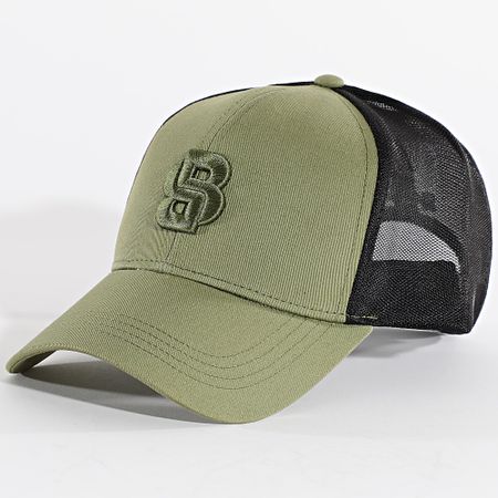 BOSS - Zed Icon Trucker Cap 50539784 Verde Khaki Nero