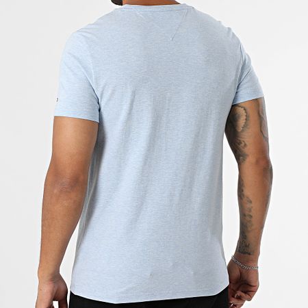 Tommy Hilfiger - 1797 Maglietta slim blu chiaro con logo