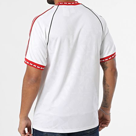 Adidas Originals - Maglietta Manchester United a righe JF0376 Bianco