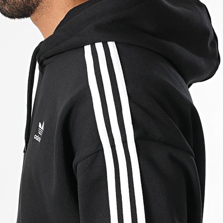Adidas Originals - Felpa con cappuccio Baggy Stripe JC6251 Nero