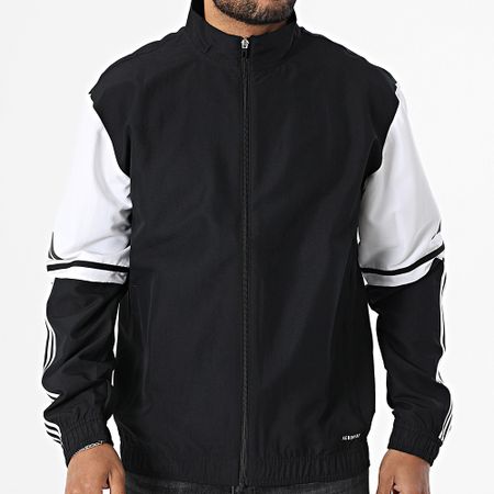 Adidas Sportswear - SQ25 Giacca con zip a righe JE2761 Nero