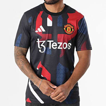 Adidas Sportswear - Maglia da calcio del Manchester United JD7147 Nero Rosso Blu Navy
