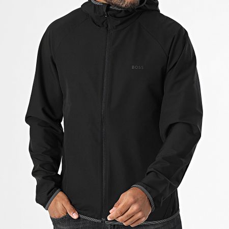 BOSS - Giacca Commuter con cappuccio e zip 50542451 Nero