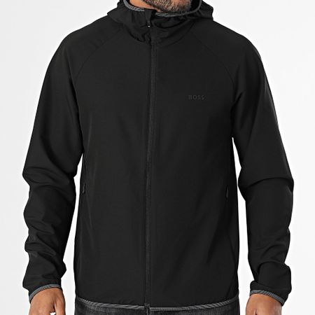BOSS - Giacca Commuter con cappuccio e zip 50542451 Nero