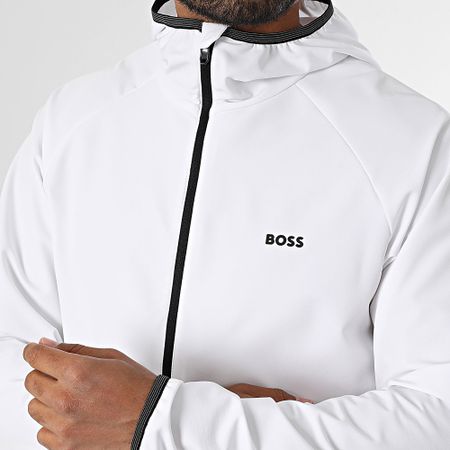BOSS - Giacca Commuter con cappuccio e zip 50542451 Bianco