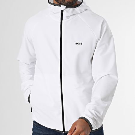 BOSS - Giacca Commuter con cappuccio e zip 50542451 Bianco
