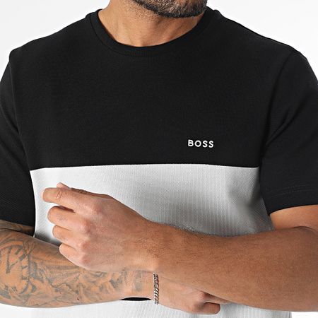BOSS - Maglietta Stripe Zone 50544449 Nero Grigio