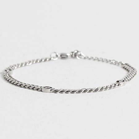 Make It Shine - Bracciale Cuban Link Signature Argento