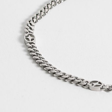 Make It Shine - Bracciale Cuban Link Signature Argento