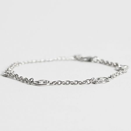 Make It Shine - Bracciale a catena con cavo d'argento Signature