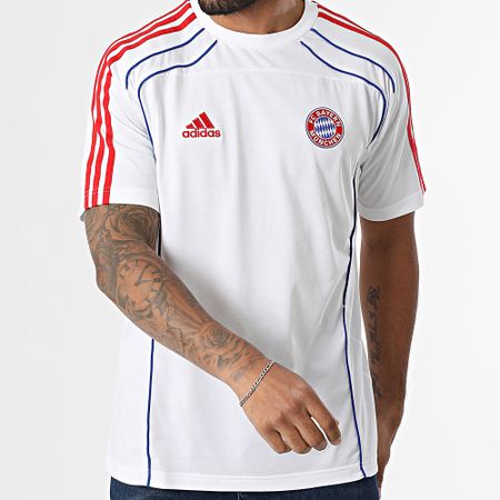 Adidas Sportswear - FC Bayern JF0587 Maglietta a righe bianche