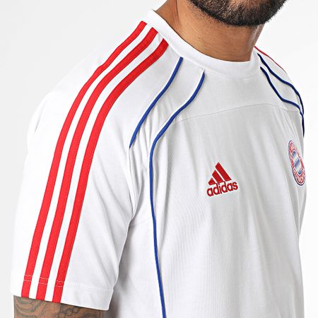 Adidas Sportswear - FC Bayern JF0587 Maglietta a righe bianche