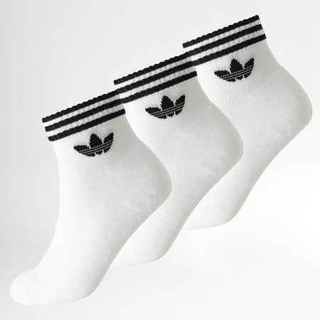 Adidas Originals - 3 paia di calzini a 3 strisce JV7435 Bianco