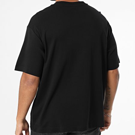 Calvin Klein - Tee Shirt Oversize Large Red Fashion Logo 206G Black