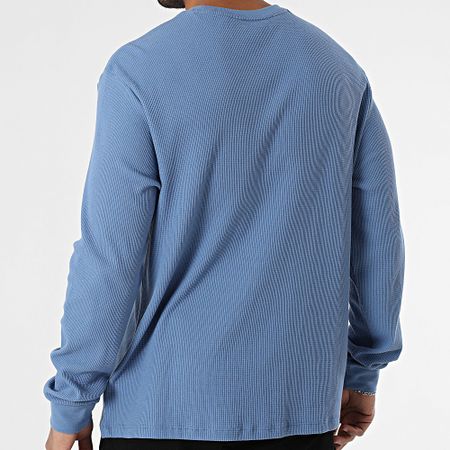 Calvin Klein - M217 Maglietta a maniche lunghe testurizzata blu