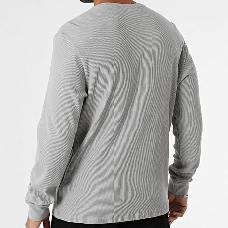 Calvin Klein - M217 Maglietta a maniche lunghe grigia testurizzata