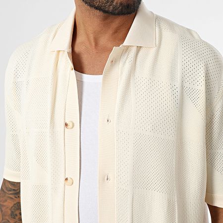 Mackten - Camicia a maniche corte in rete 238 Beige