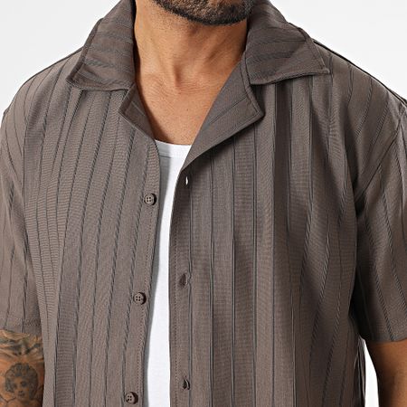Mackten - Set camicia a maniche corte e pantaloncini da jogging 131 grigio antracite