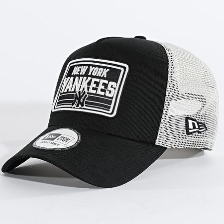 New Era - MLB Trucker Cap NY Yankees Patch 60667680 Nero Beige