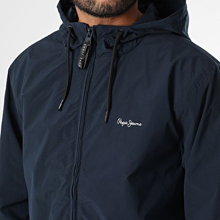 Pepe Jeans - Monson Giacca con cappuccio con zip PM403166 Blu navy
