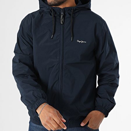 Pepe Jeans - Monson Giacca con cappuccio con zip PM403166 Blu navy