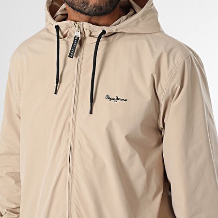 Pepe Jeans - Monson Giacca con cappuccio e zip PM403166 Beige