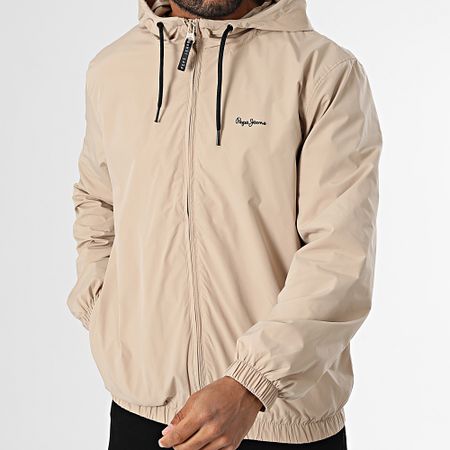 Pepe Jeans - Monson Giacca con cappuccio e zip PM403166 Beige