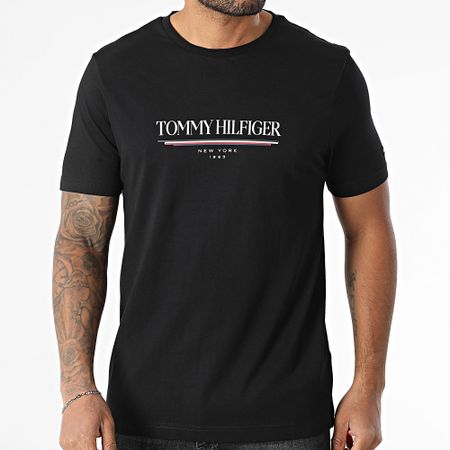Tommy Hilfiger - Maglietta Marca Love Hilfiger 0324 Nero