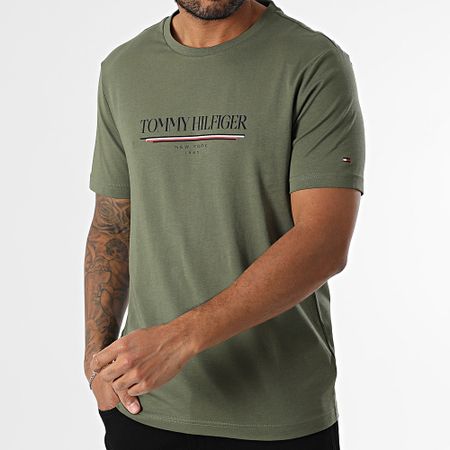Tommy Hilfiger - Maglietta Marca Love Hilfiger 0324 Verde Khaki