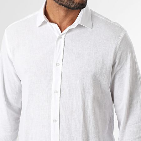 Armita - 807 Camicia bianca a maniche lunghe dal taglio regolare