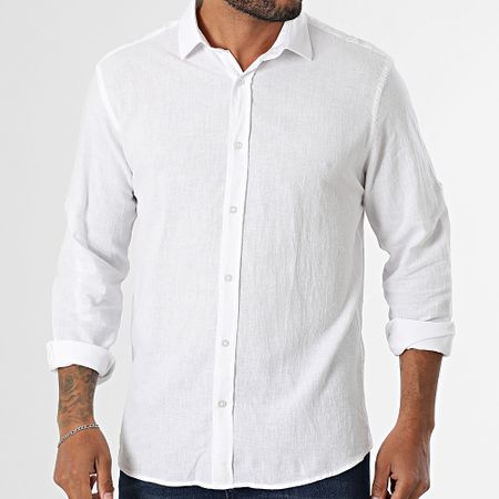 Armita - 807 Camicia bianca a maniche lunghe dal taglio regolare