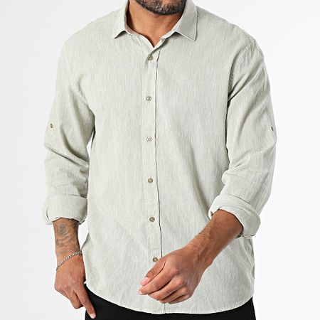 Armita - 807 Camicia a maniche lunghe regular fit verde erica chiaro