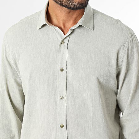 Armita - 807 Camicia a maniche lunghe regular fit verde erica chiaro