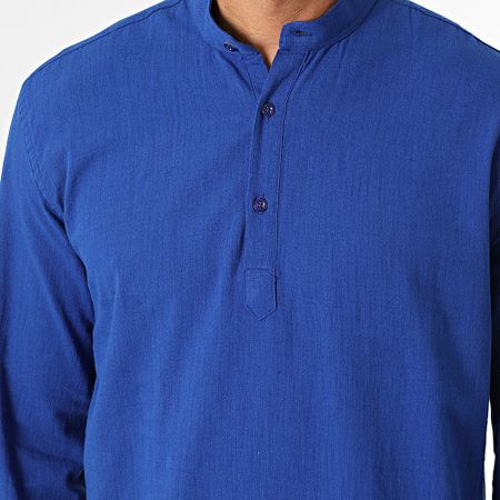 Armita - 808 Camicia manica lunga regular fit blu reale