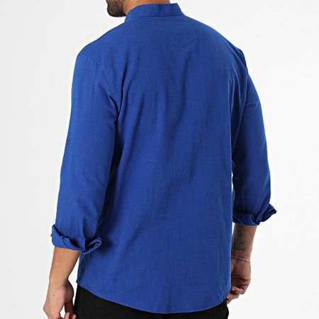 Armita - 808 Camicia manica lunga regular fit blu reale