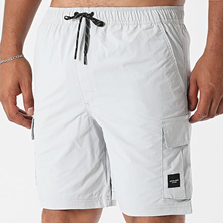 Jack And Jones - Pantaloncini da bagno cargo grigi Naxos