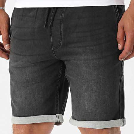Jack And Jones - Rick Lane Pantaloncini di jeans neri